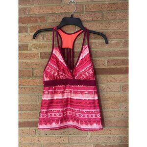 Women's Title Nine Tankini Swim Top Size Medium Racerback Pink